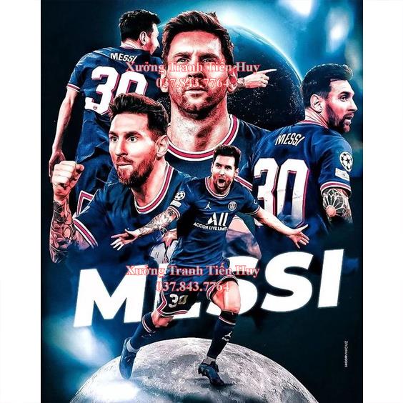 Tranh Treo Tường Trang Trí Hình Cầu Thủ Bóng Đá Neymar Messi Ronaldo MS: 329 P2