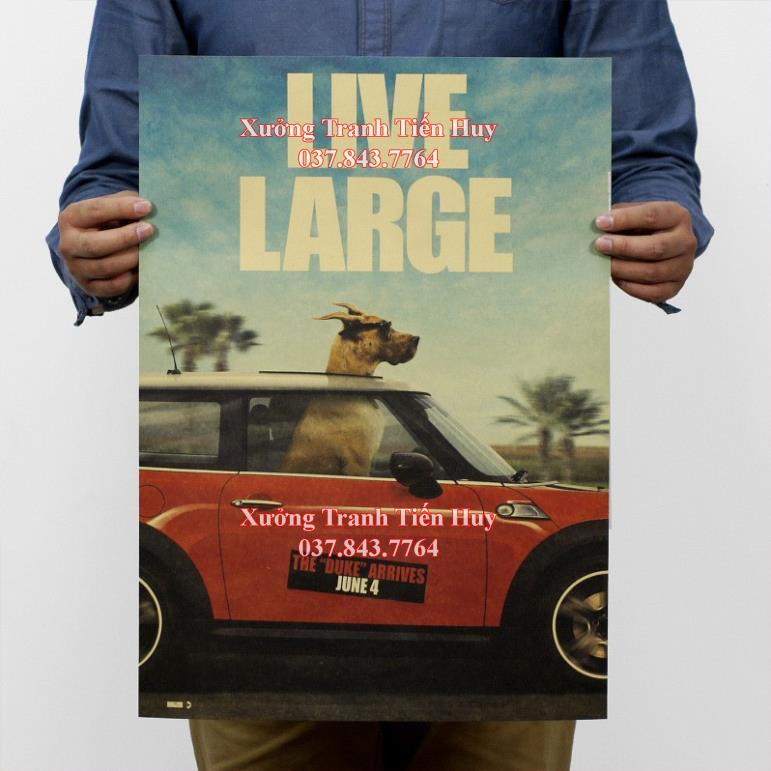 Poster Dán Tường Tấm poster hình bản nhạc / phim điện ảnh / phong cảnh / thú cưng khổ 20x30cm dùng trang trí nội thất