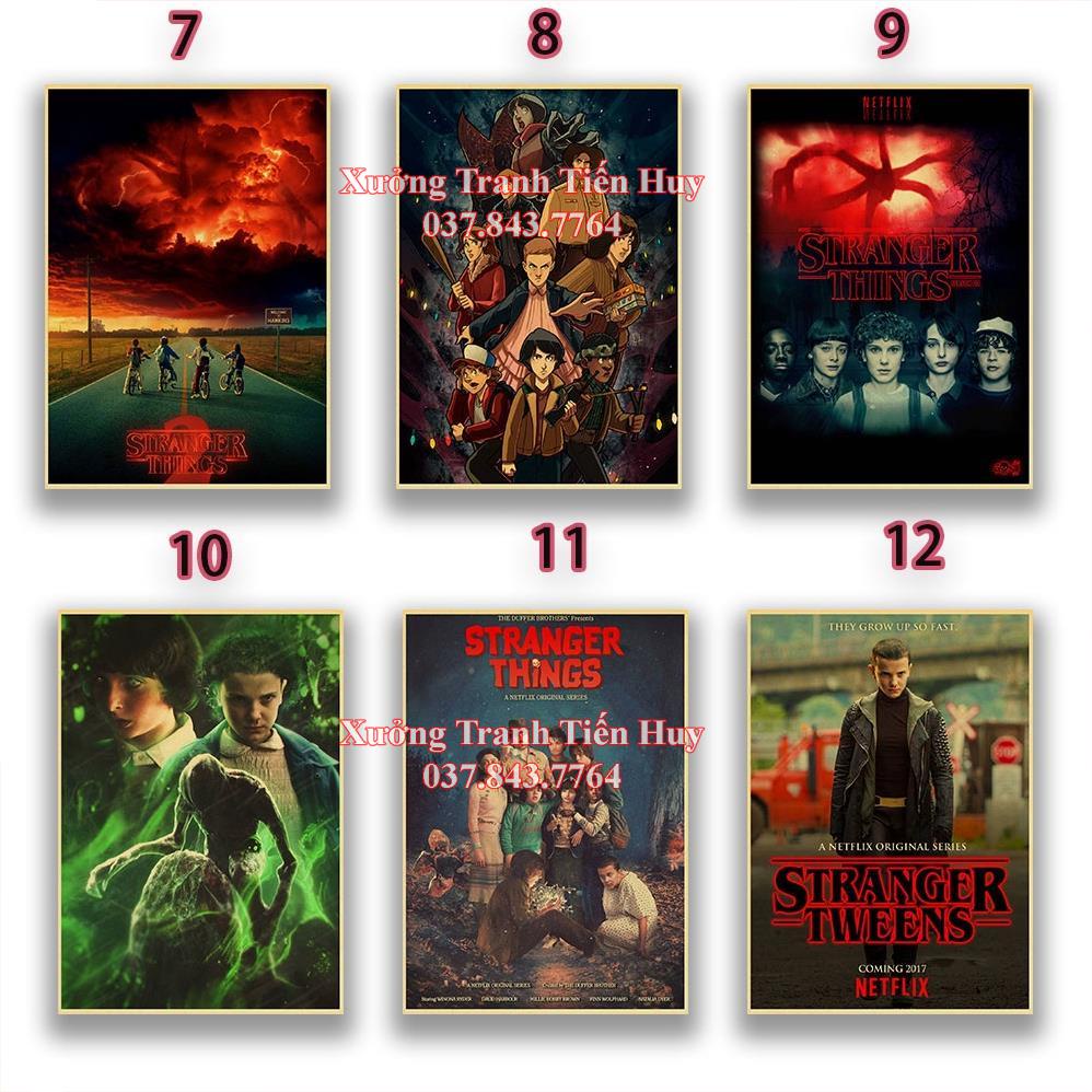 Poster treo tường trang trí nhà cửa hình phim Stranger Things
