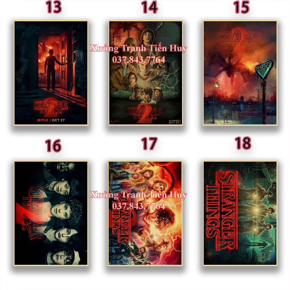 Poster treo tường trang trí nhà cửa hình phim Stranger Things