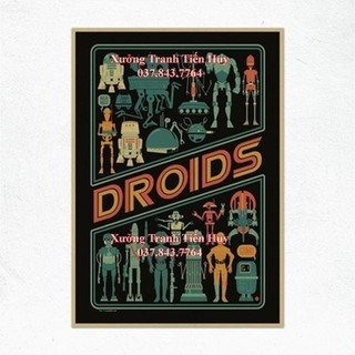 Poster Phim Star Wars Darth Vader R2-D2