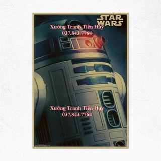 Poster Phim Star Wars Darth Vader R2-D2