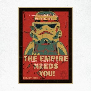 Poster Phim Star Wars Darth Vader R2-D2