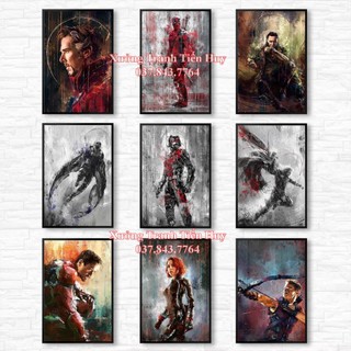 Tranh dán tường trang trí in hình siêu anh hùng Marvel MS: 249 - Poster phim điện ảnh siêu anh hùng