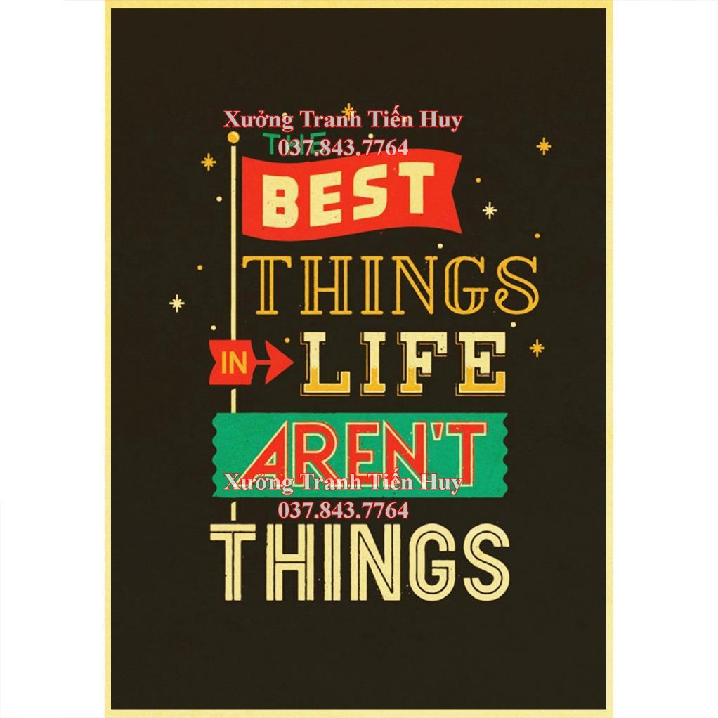 Poster Treo Tường In Hình Câu Nói Truyền Cảm Hứng Phong Cách vintage MS 230