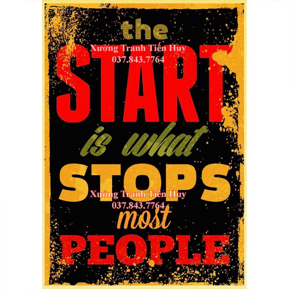 Poster Treo Tường In Hình Câu Nói Truyền Cảm Hứng Phong Cách vintage MS 230