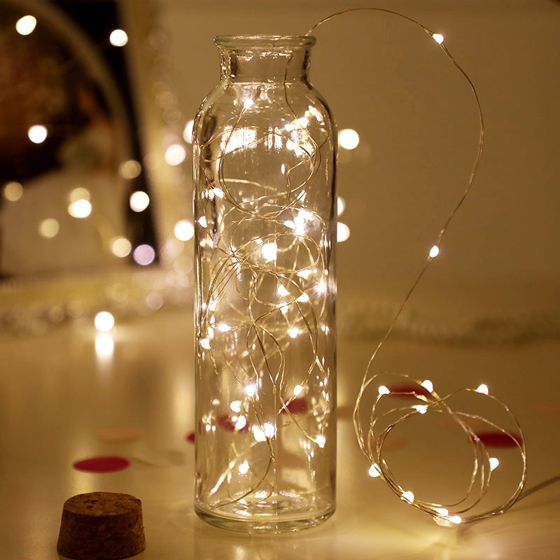 Dây đèn led đom đóm 1m/2m/3m dùng pin trang trí hoa, quà, sinh nhật Teddy Bears store