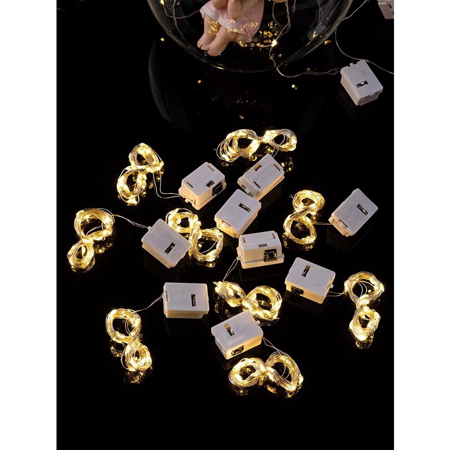 Dây đèn led đom đóm 1m/2m/3m dùng pin trang trí hoa, quà, sinh nhật Teddy Bears store