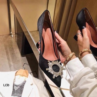 Giày Ami lụa got loe cao cấp hoa mặt trời Fullbox 35-39