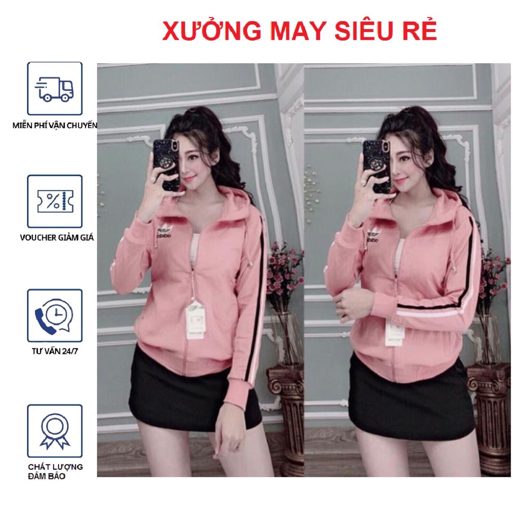 [TD] Áo khoác nữ d.a.s 2 sọc hàng rất đẹp xinh xinh-A372