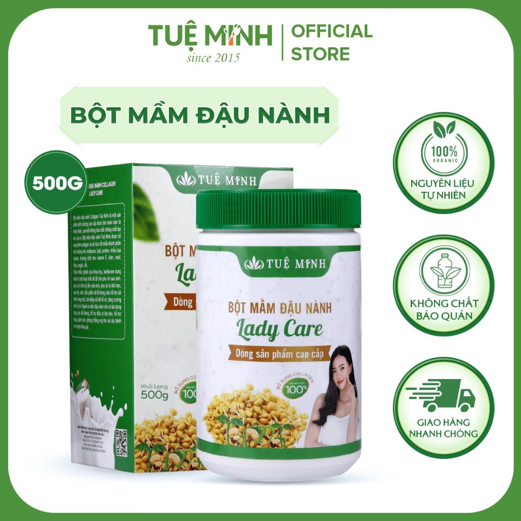 Mầm Đậu Nành Tuệ Minh Tăng Kích Thước Vòng 1 Hoàn Toàn Từ Thiên Nhiên Có Đủ Giấy Atvstp Hộp 0.5 Kg - HN