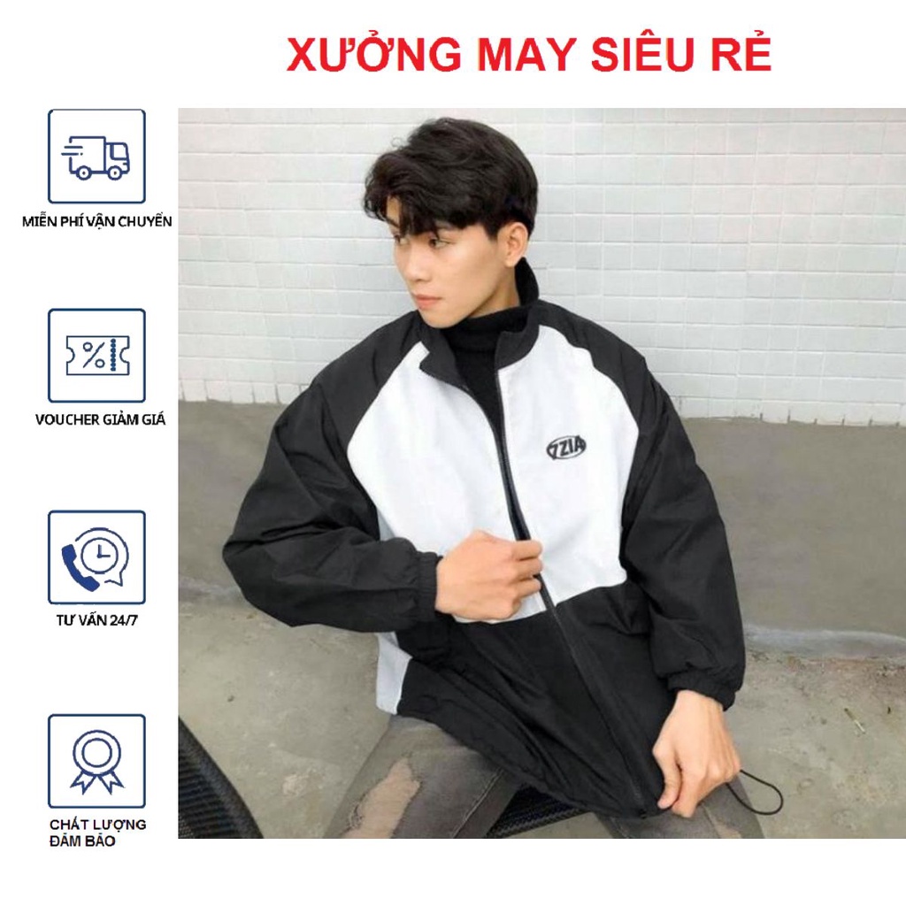 [PT] Áo Khoác Dù Nam Nữ Cặp Đôi Unisex Bomber Cao Cổ 7Zia Bao Đẹp