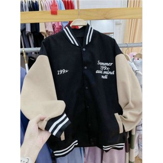 Áo khóa ngoài NỈ HOODIE BOMBER nút bấm MẶC SIÊU ẤM 199X