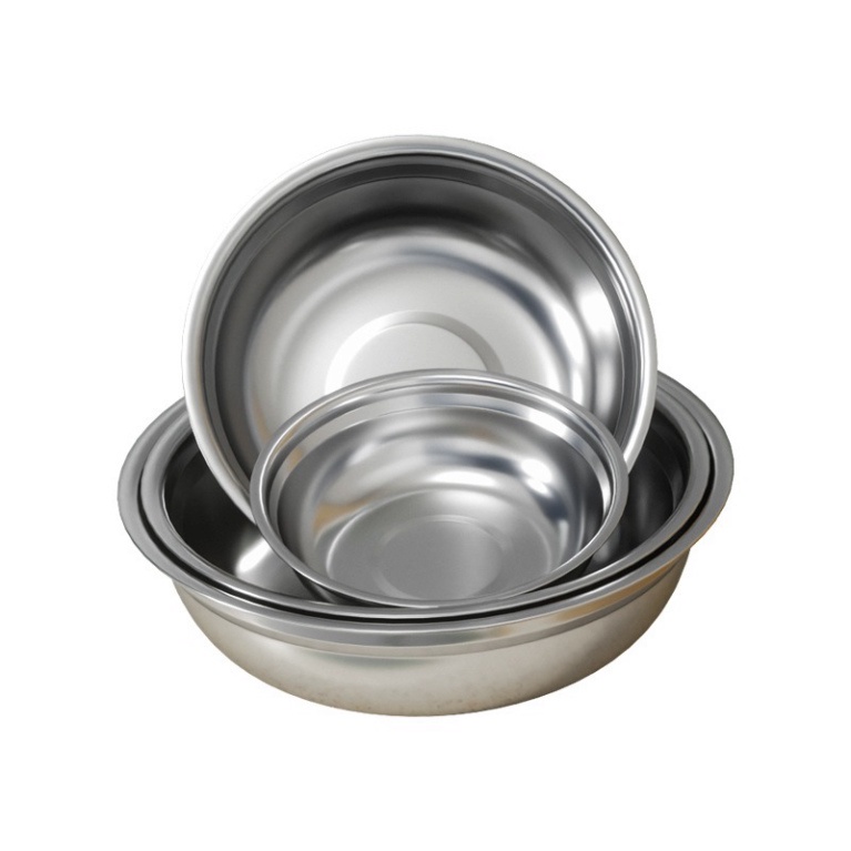 Bát Ăn Inox Cho Chó Mèo Size 13cm và 19cm