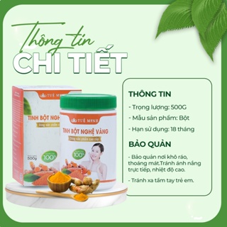 Tinh Bột Nghệ Vàng Nguyên Chất Hoàn Toàn Tự Nhiên Tuệ Minh Cao Cấp 1 Hộp 0