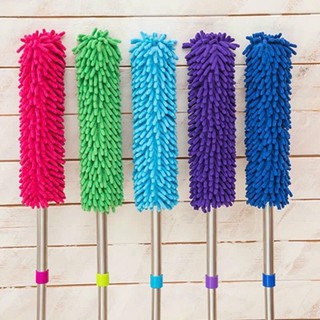 Chổi phất trần lau bụi đa năng, chổi phất trần san hô lau bụi có cán điều chỉnh độ dài