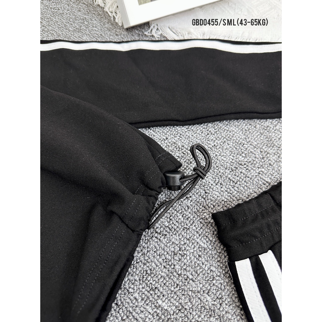 Set chân váy dài áo rút dây nữ ANZI áo dài tay ADIDAS croptop chân váy xẻ GBD0455