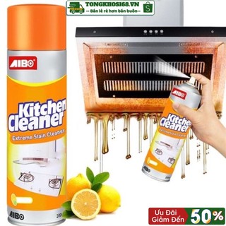 Bình xịt vệ sinh bếp bọt tuyết đa năng Kitchen Cleaner 500ml - chai xịt vệ sinh nhà bếp cao cấp chai vàng sịt là sạch