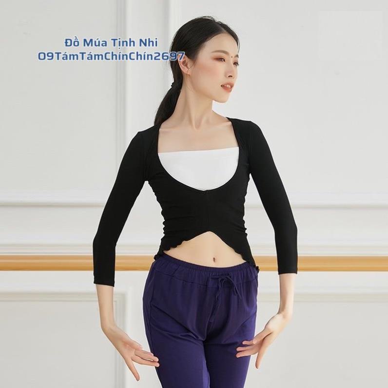 Áo Múa Nhảy Yoga khoét lưng Áo thun tập dance hở lưng mặc 2 kiểu A304