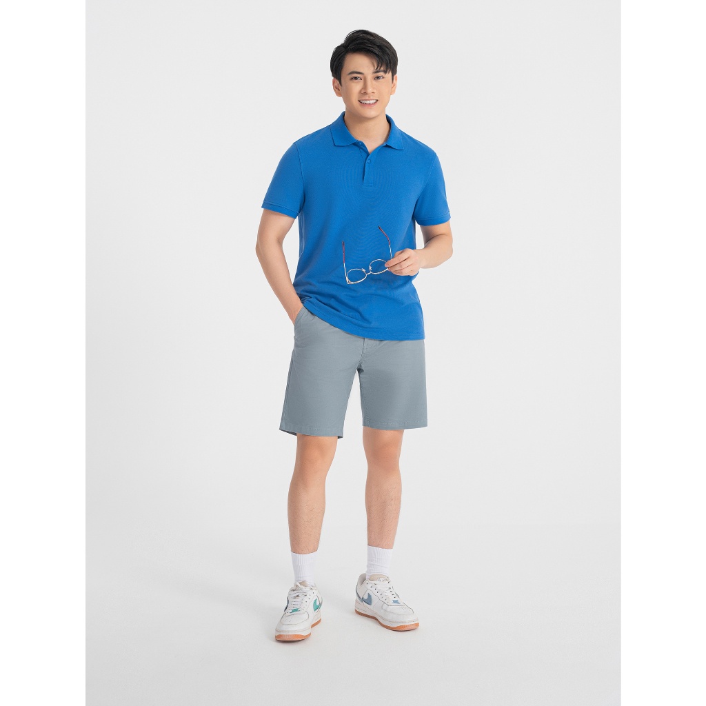 Áo polo nam CANIFA áo thun chất liệu lacoste cotton có cổ tay cộc 8TP22A003