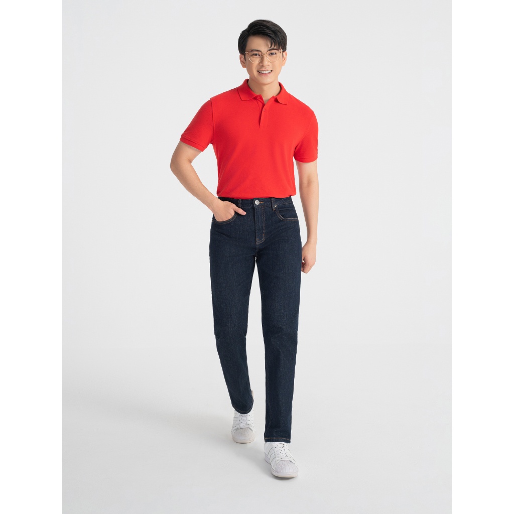 Áo polo nam CANIFA áo thun chất liệu lacoste cotton có cổ tay cộc 8TP22A003