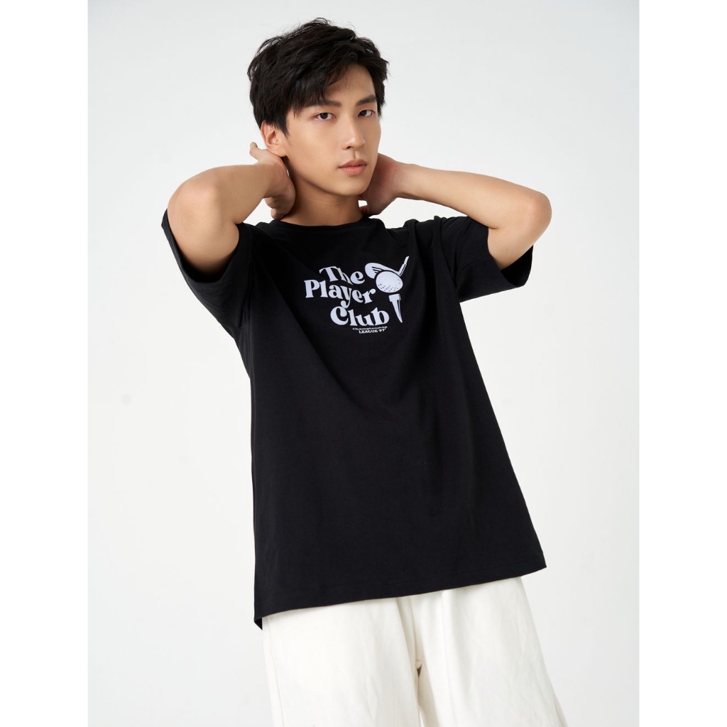 Áo phông nam CANIFA chất liệu 100% cotton co giãn, thấm hút mồ hôi, dáng rộng - 8TS23C001