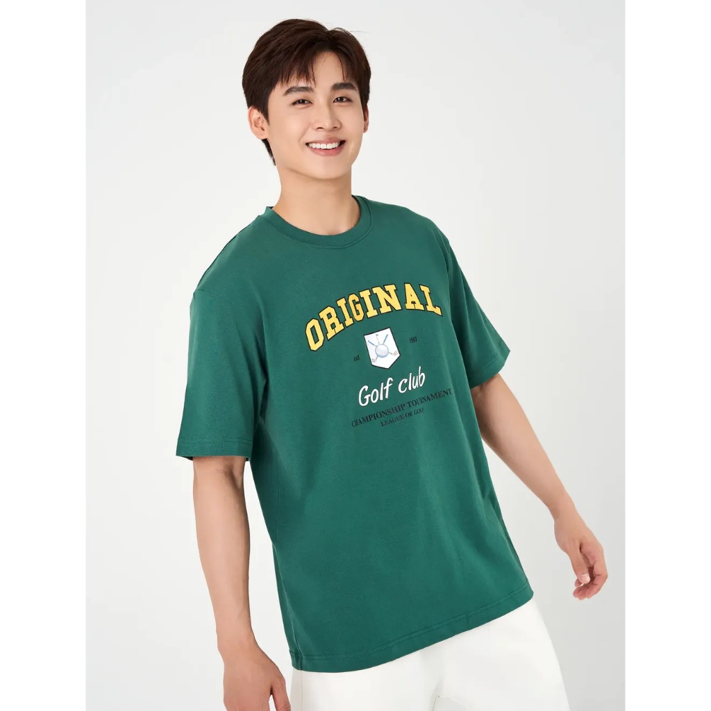 Áo phông nam CANIFA chất liệu 100% cotton co giãn, thấm hút mồ hôi, dáng rộng - 8TS23C001