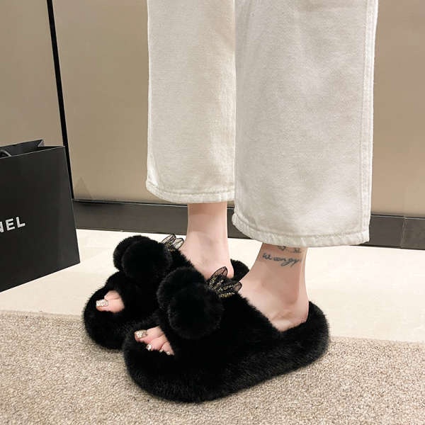 Dép Bông Đế Xuồng Thiết Kế Mới Thời Trang Theo Phong Cách Nhật Bản Cho Nữ