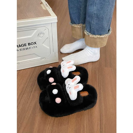 Dép Bông Đi Trong Nhà Đế Dày Thời Trang Dành Cho Nữ