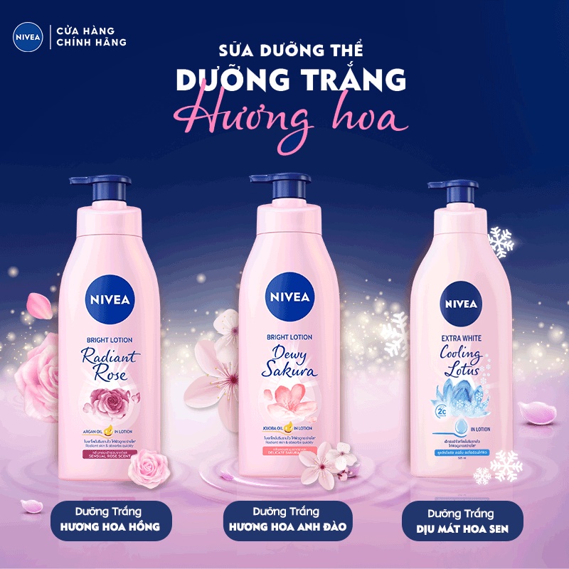 Sữa Dưỡng Thể NIVEA Sáng Da Hương Hoa Anh Đào  - 85703