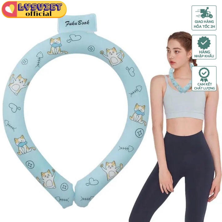 [Lysviet HCM] Vòng Làm Mát, Hạ Sốt, Hạ Thân Nhiệt Cooler Ice Cushion Tube Summer Heatstroke Preventi
