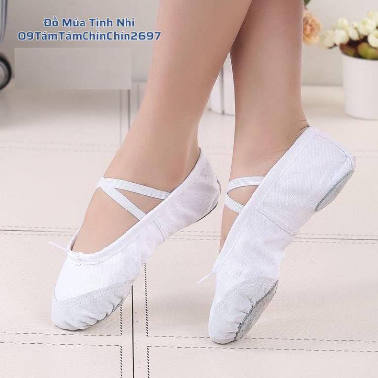 Giày tập múa ba lê | Giày múa ballet | Giày tập múa cổ trang GM07  - Đồ Múa Tịnh Nhi