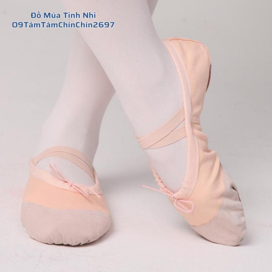 Giày tập múa ba lê | Giày múa ballet | Giày tập múa cổ trang GM07  - Đồ Múa Tịnh Nhi