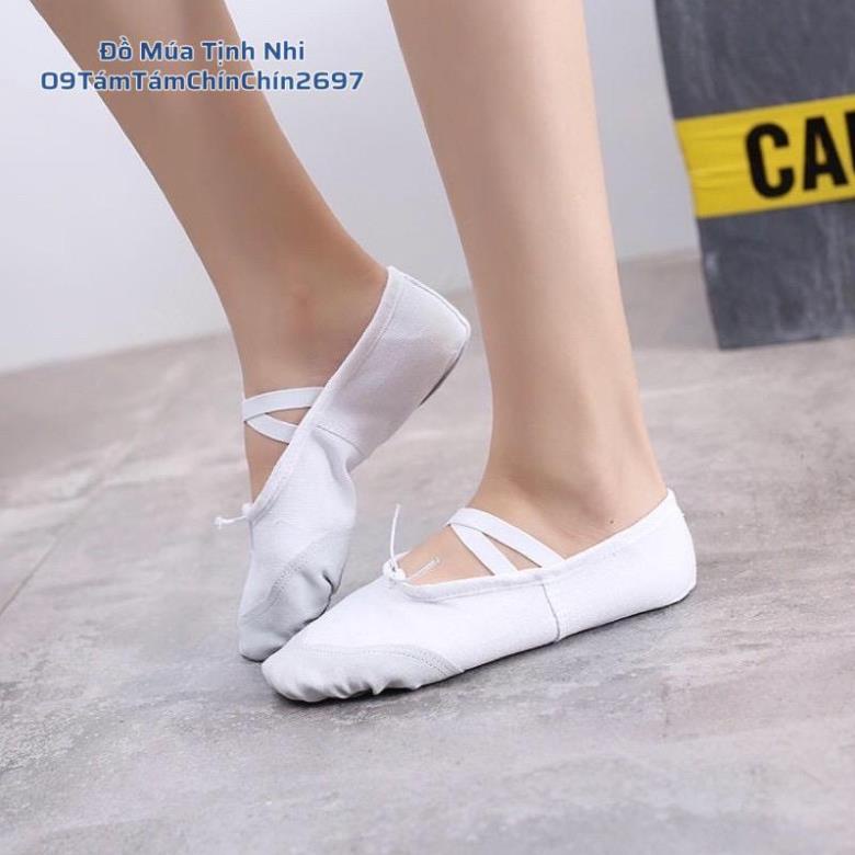 Giày tập múa ba lê | Giày múa ballet | Giày tập múa cổ trang GM07  - Đồ Múa Tịnh Nhi