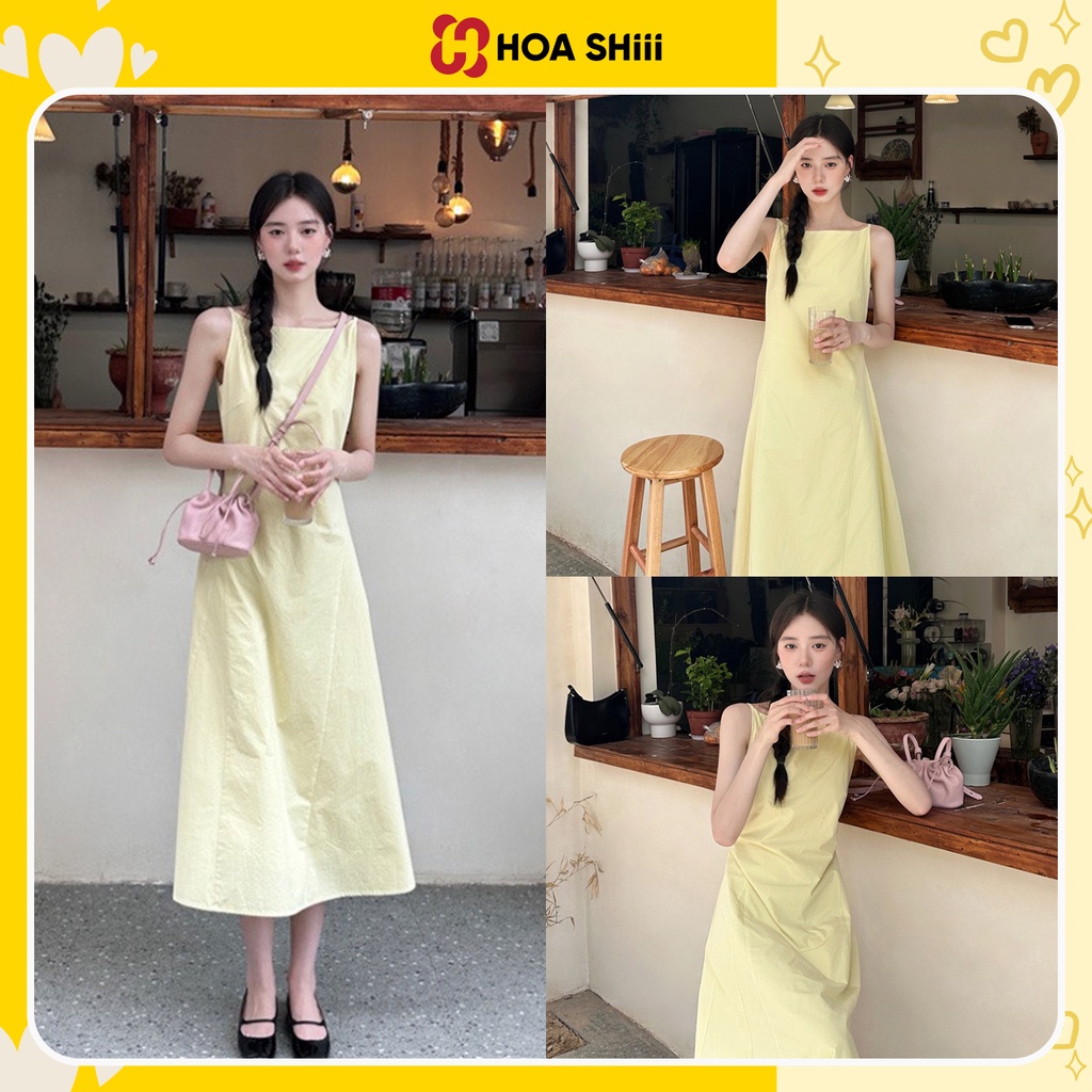 Váy thiết kế dáng dài xòe bồng phong cách tiểu thư Hàn Quốc siêu xinh sẵn hàng tại shop