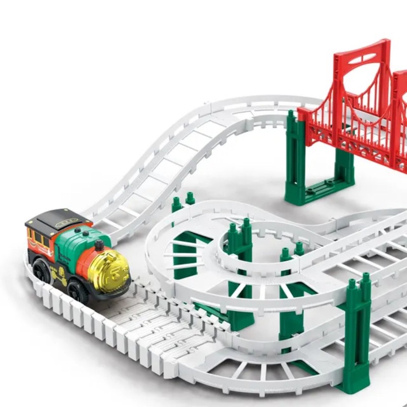 Đồ Chơi Xe Lửa Điện Chủ Đề Giáng Sinh Chạy Bằng Pin Cho Bé Trai Và Bé Gái - Quà Tặng Cho Bé - LittleRabbit