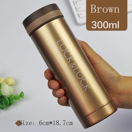 Bình Nước Giữ Nhiệt lock & lock mini Bằng Thép Không Gỉ 200mlock Cho Nam & Nữ