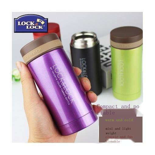 Bình Nước Giữ Nhiệt lock & lock mini Bằng Thép Không Gỉ 200mlock Cho Nam & Nữ