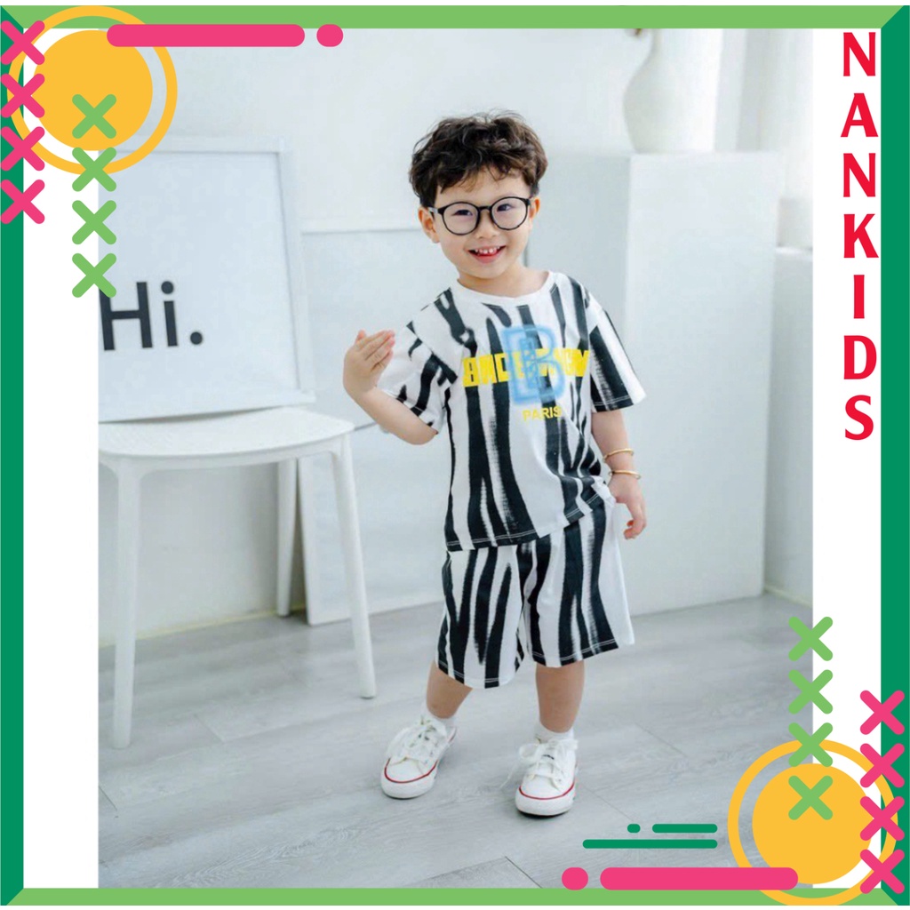 Bộ quần áo cho bé trai B-PARI tính tình chất vải mát mịn chống nhăn,chống xù lông cho bé từ 10kg đến 32kg -NAMKIDS