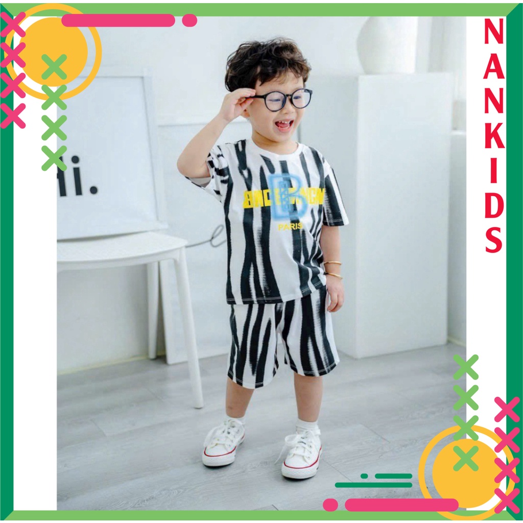 Bộ quần áo cho bé trai B-PARI tính tình chất vải mát mịn chống nhăn,chống xù lông cho bé từ 10kg đến 32kg -NAMKIDS