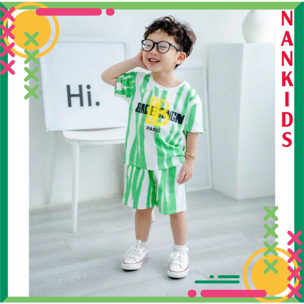 Bộ quần áo cho bé trai B-PARI tính tình chất vải mát mịn chống nhăn,chống xù lông cho bé từ 10kg đến 32kg -NAMKIDS