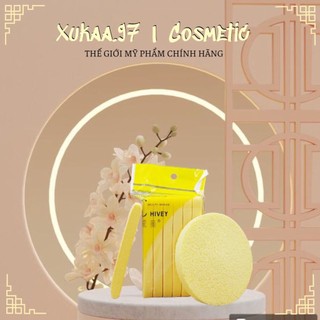 Bông nở rửa mặt bọt biển (Gói 12 cái)