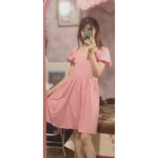Đầm nữ baby màu trắng, thiết kế kiểu tiểu thư, cổ Vuông, tay bồng công chúa chất kate lụa cực mát