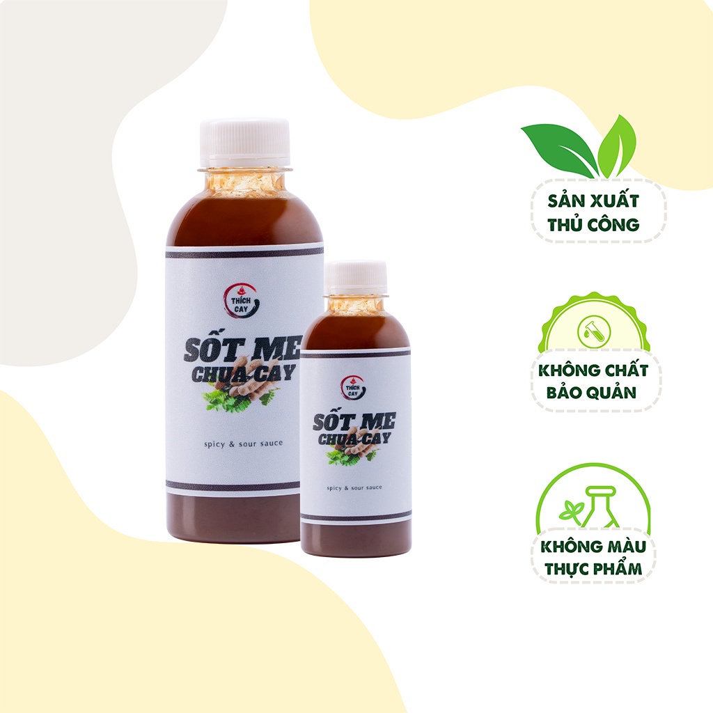Sốt me chua cay Thích cay, xào cút lộn, ốc, hải sản 250ml