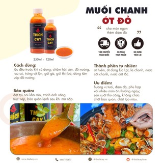Combo 5 chai nước chấm thủ công chọn lọc Thích Cay 250ml