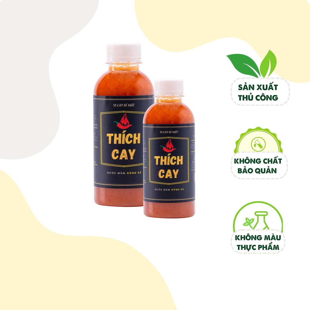 Nước chấm ốc Thích Cay, tương chấm gừng sả, thịt gà, gia cầm, nước nắm gia truyền, chấm phở, gỏi