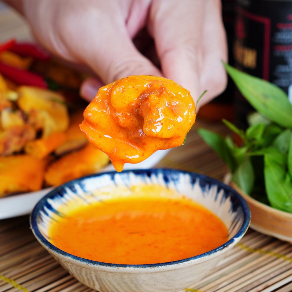 Nước chấm đỏ Thích Cay, tương chấm thịt nướng, đồ nướng, chấm ăn lẩu, nước chấm ớt hiểm cay