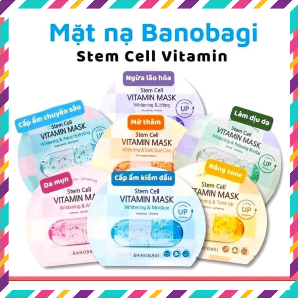 Mặt Nạ BANOBAGI Stem Cell Vitamin Mask Hàn