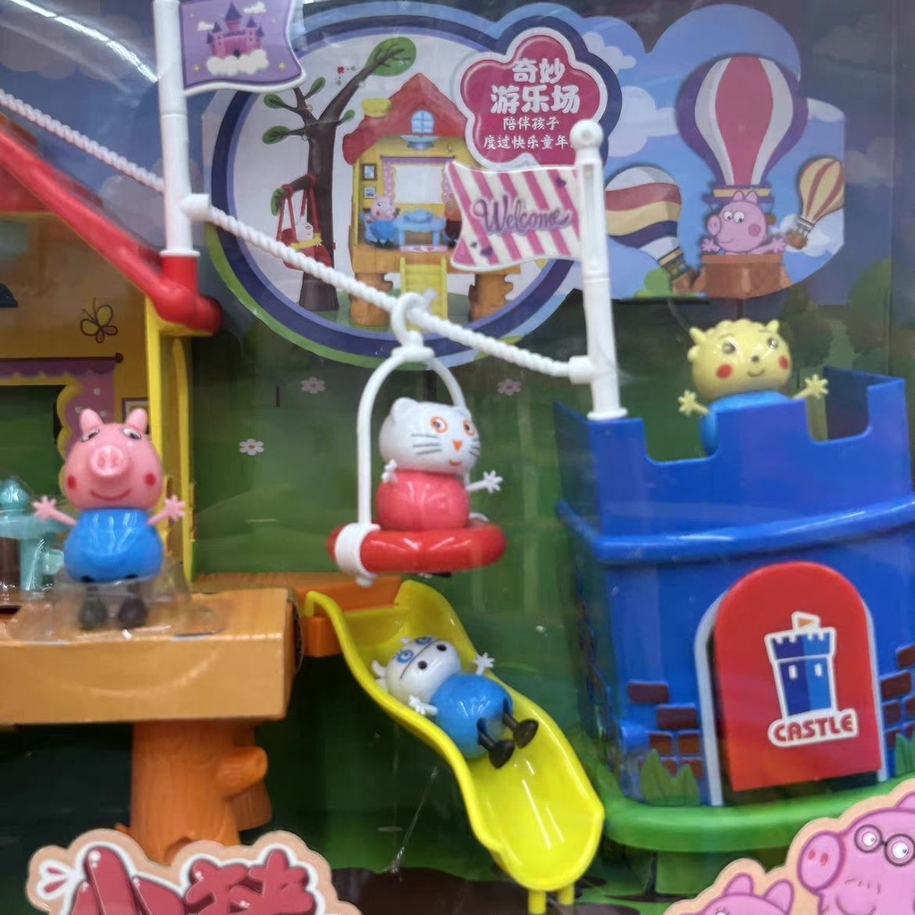 Đồ Chơi Gia Đình Heo peppa peppa Bằng Nhựa Vui Nhộn Cho Bé