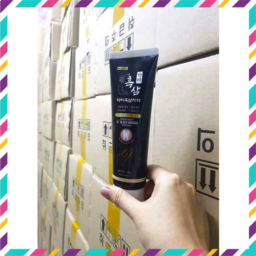 Kem Đánh Răng Hắc Sâm DR Black Ginseng 180g Hàn Quốc